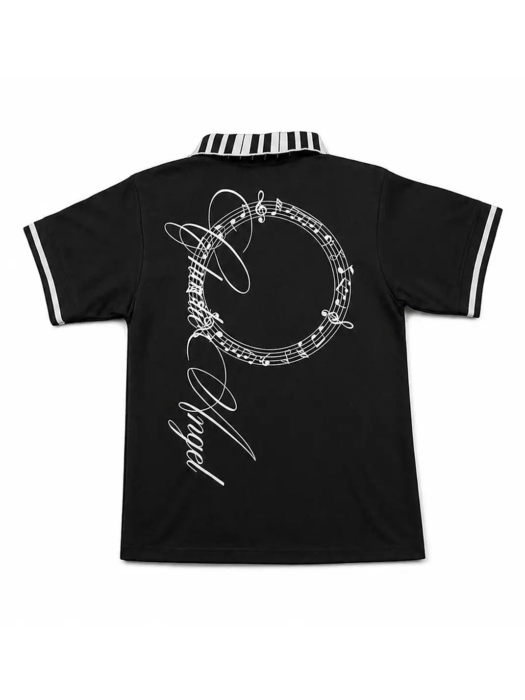 PAIKI | Piano Collar Dirty Dye Polo Shirt