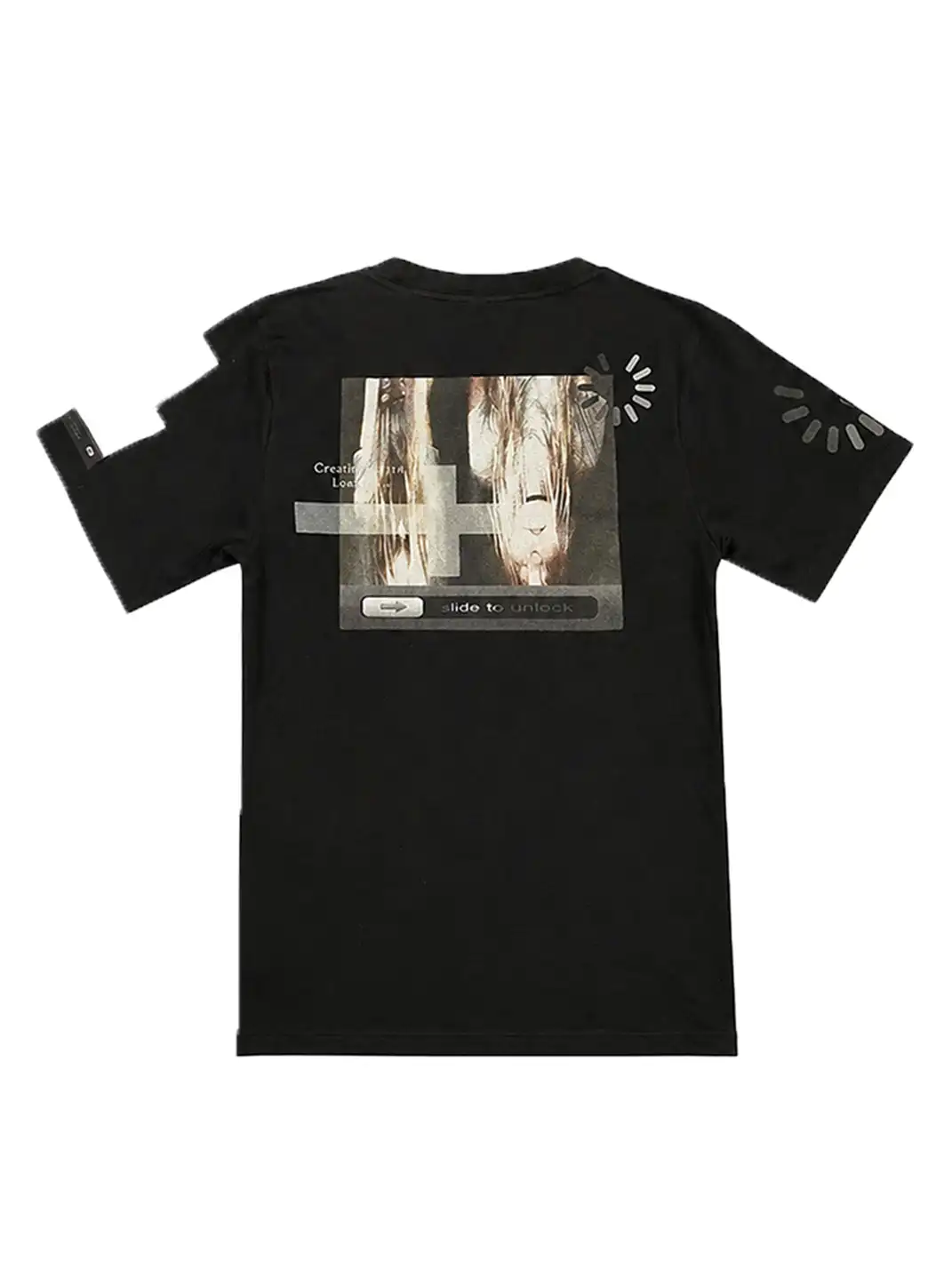 PAIKI | Slide Unlock Electronic Figure Embroidery T-Shirt