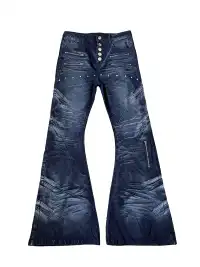 PAIKI | Samehada Washed Curved Blade Jeans