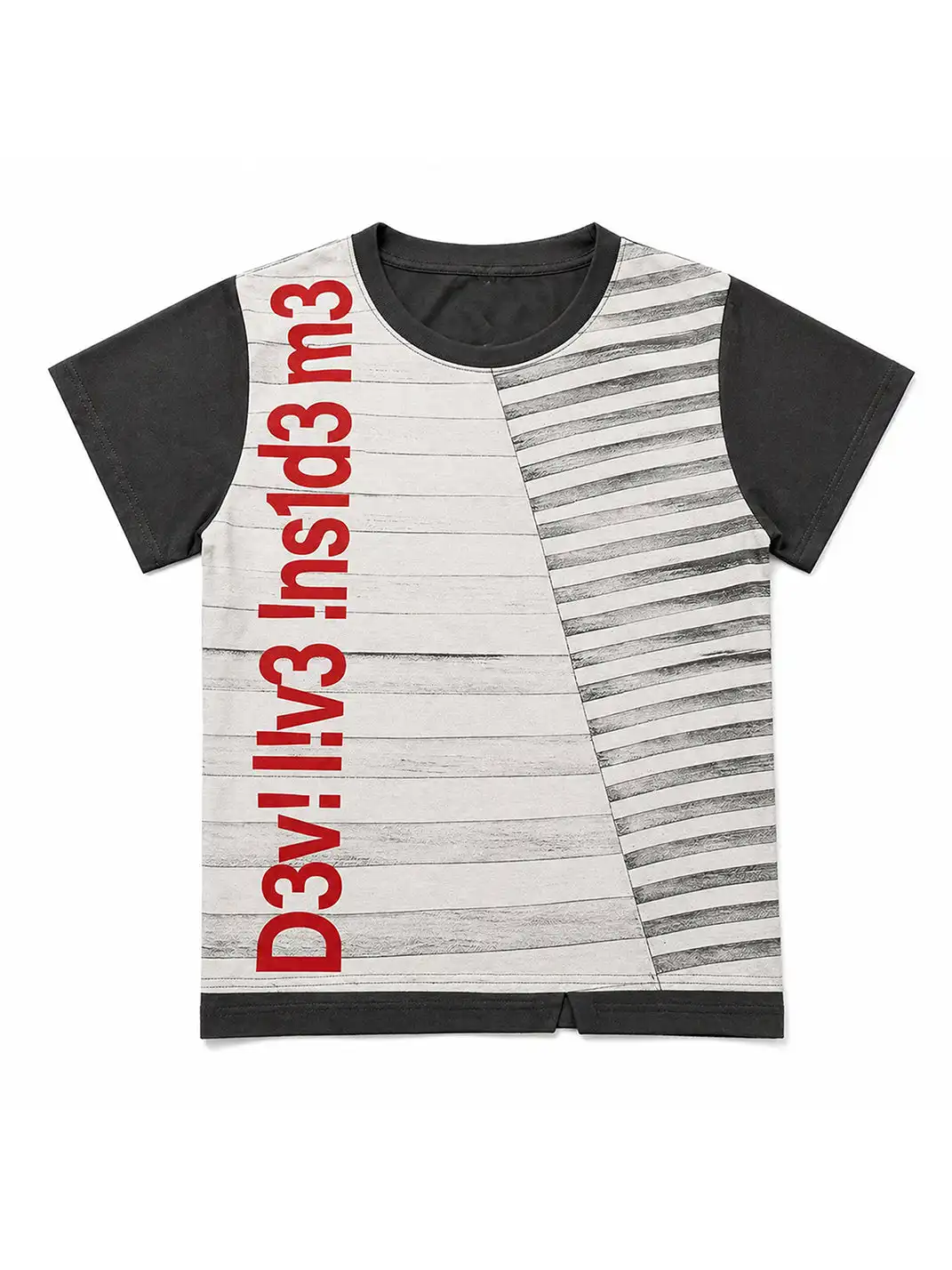 PAIKI | Fault Stripe Code Cut T-Shirt