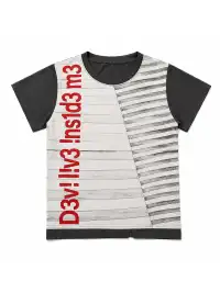 PAIKI | Fault Stripe Code Cut T-Shirt