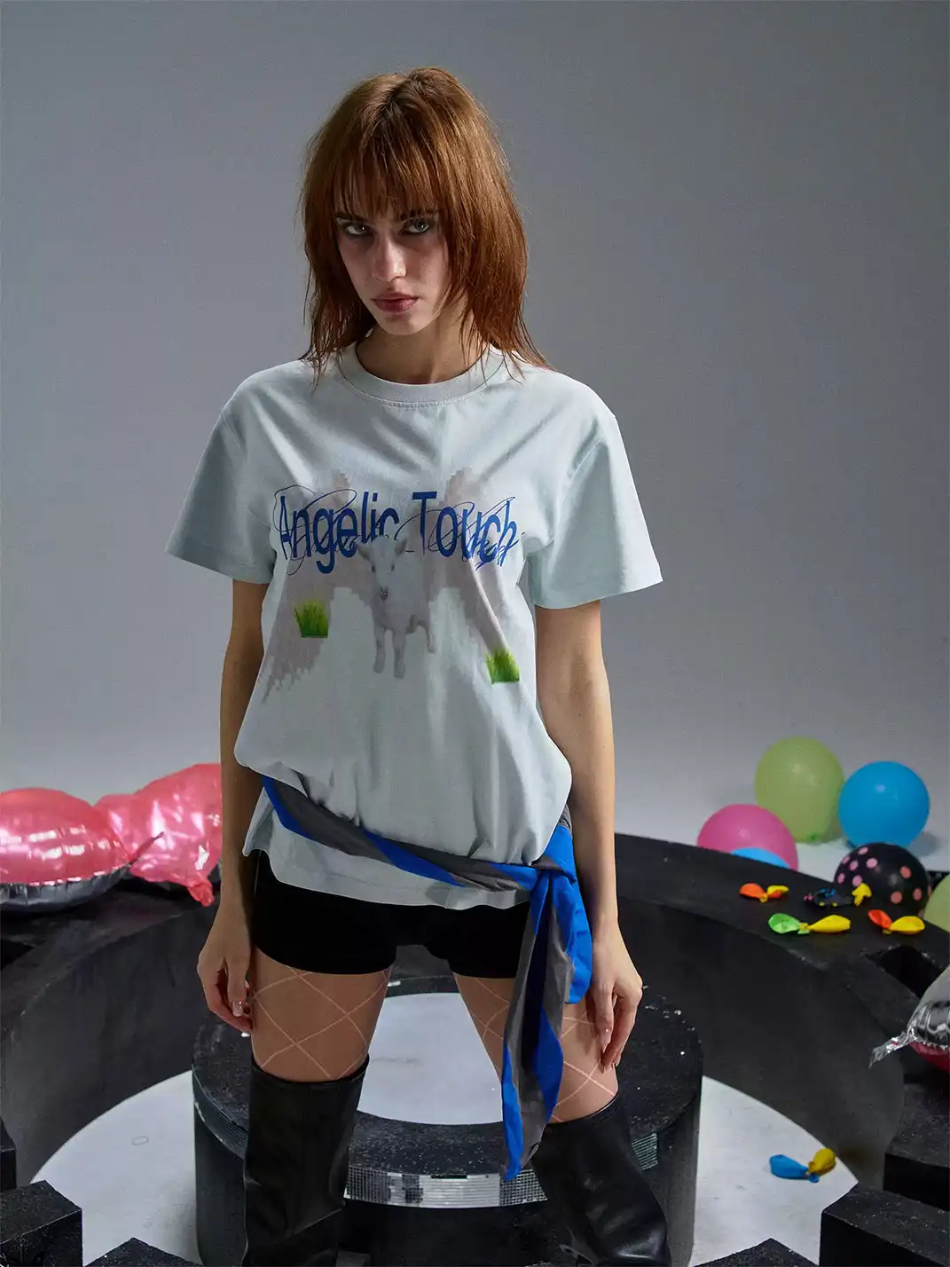 PAIKI | Angel Lamb Regular Shoulder T-Shirt