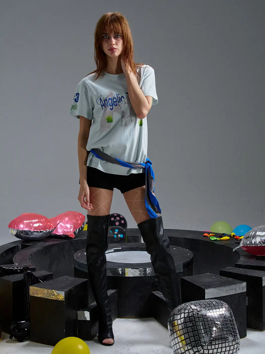 PAIKI | Angel Lamb Regular Shoulder T-Shirt