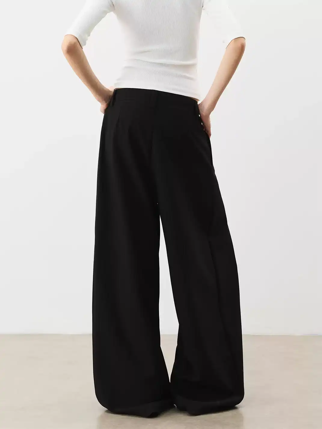 FLY OFF | Casual Stripe Straight Leg Trousers