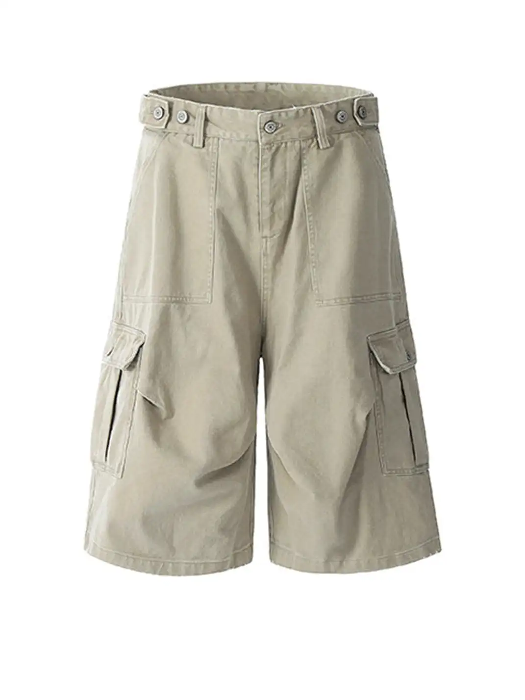 FLY OFF | Big Pocket 7/8 Length Casual Cargo Pants