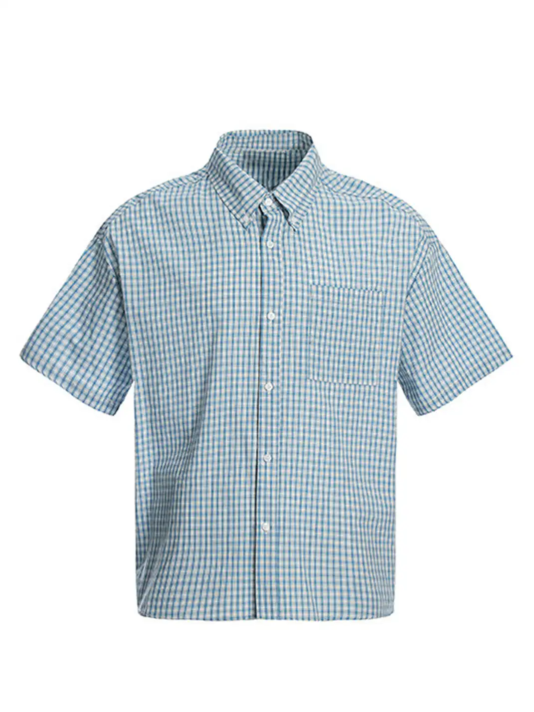 FLY OFF | Vintage Plaid Short Sleeve Shirt