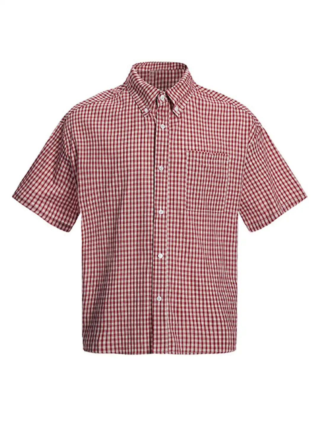 FLY OFF | Vintage Plaid Short Sleeve Shirt