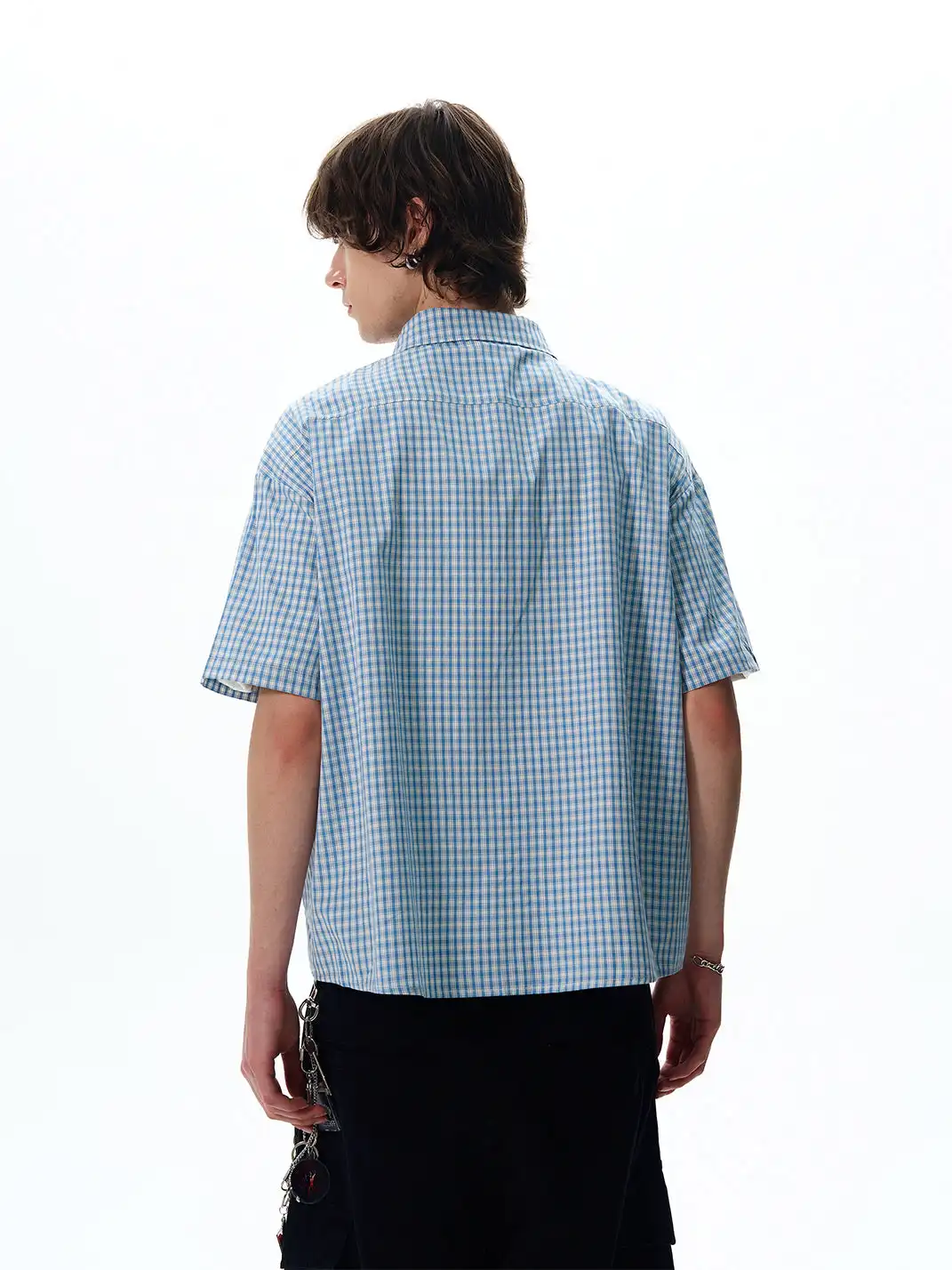 FLY OFF | Vintage Plaid Short Sleeve Shirt