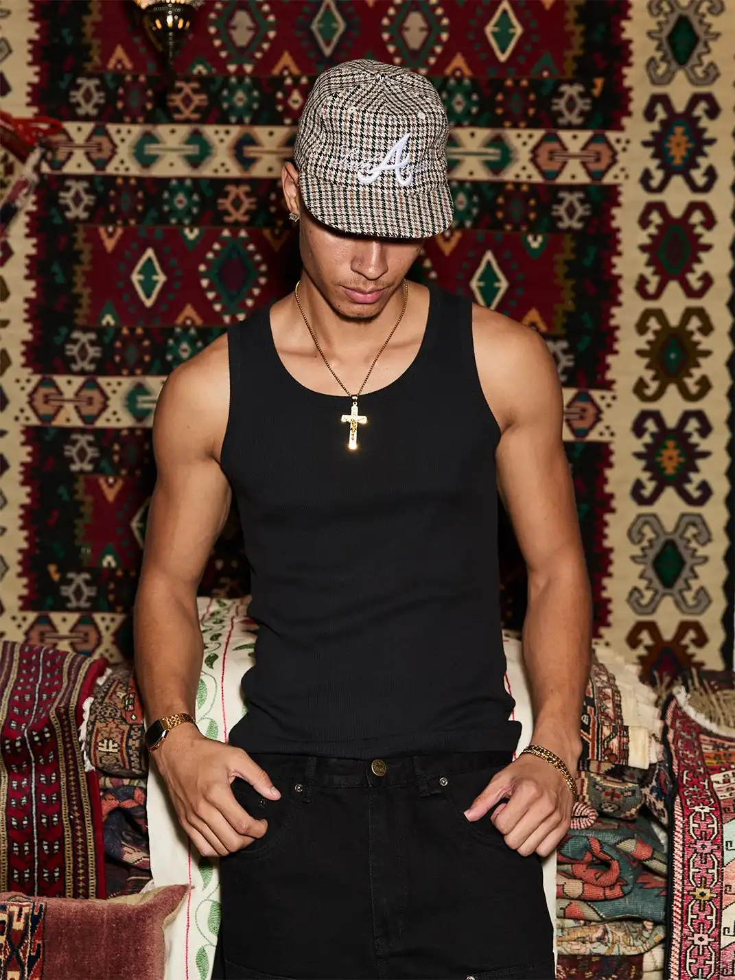 StreetEssentials | Solid Thick Ribbed Stretch Tank Top