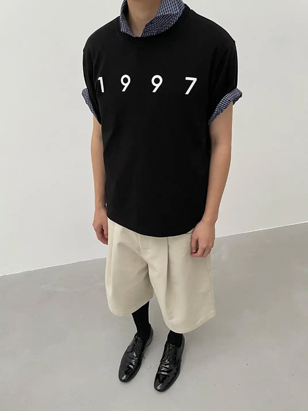 Aeec official | 1997 Print Crew Neck Slim Fit T-Shirt