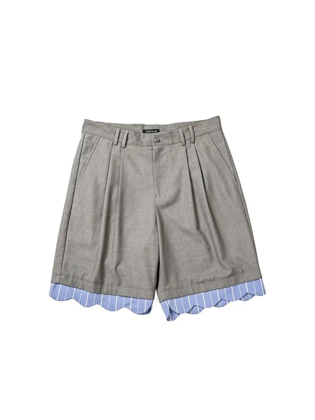 KADAKADA | Fake Two-Piece Stripe Lace Spliced Shorts