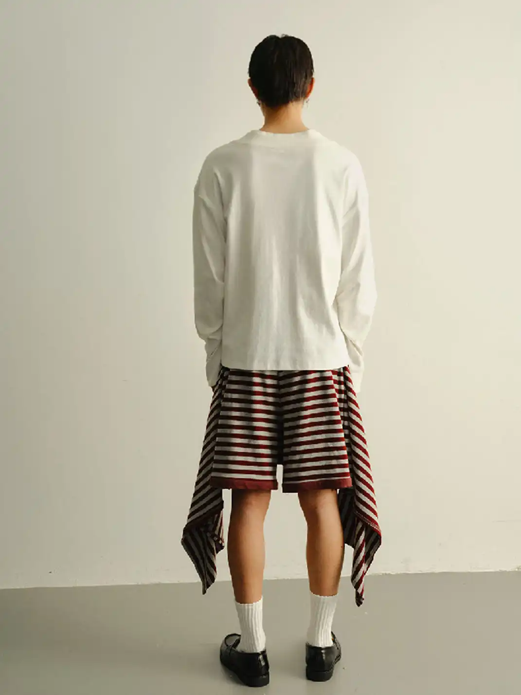 KADAKADA | Deconstructed Recombined Stripe Shorts