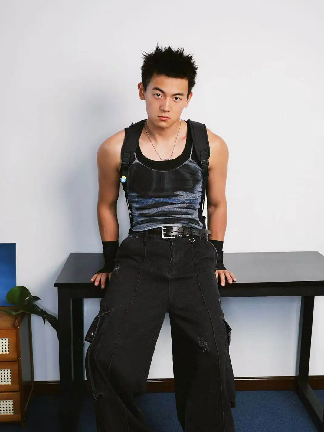 KADAKADA | Technoboy Print Ribbed Tank Top
