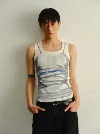 KADAKADA | Technoboy Print Ribbed Tank Top
