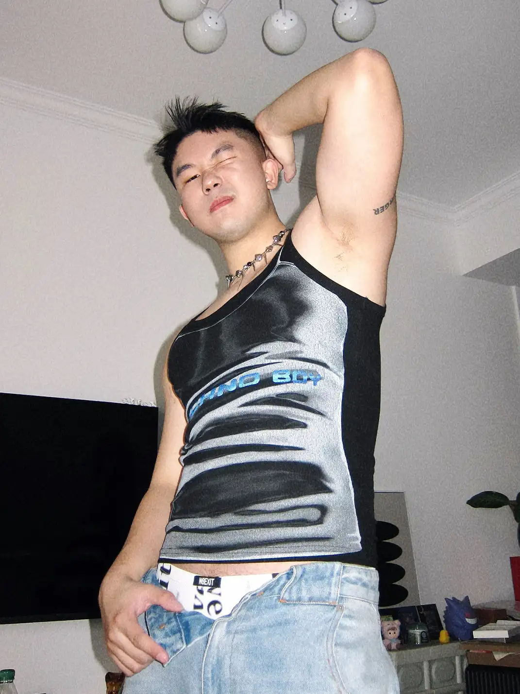 KADAKADA | Technoboy Print Ribbed Tank Top