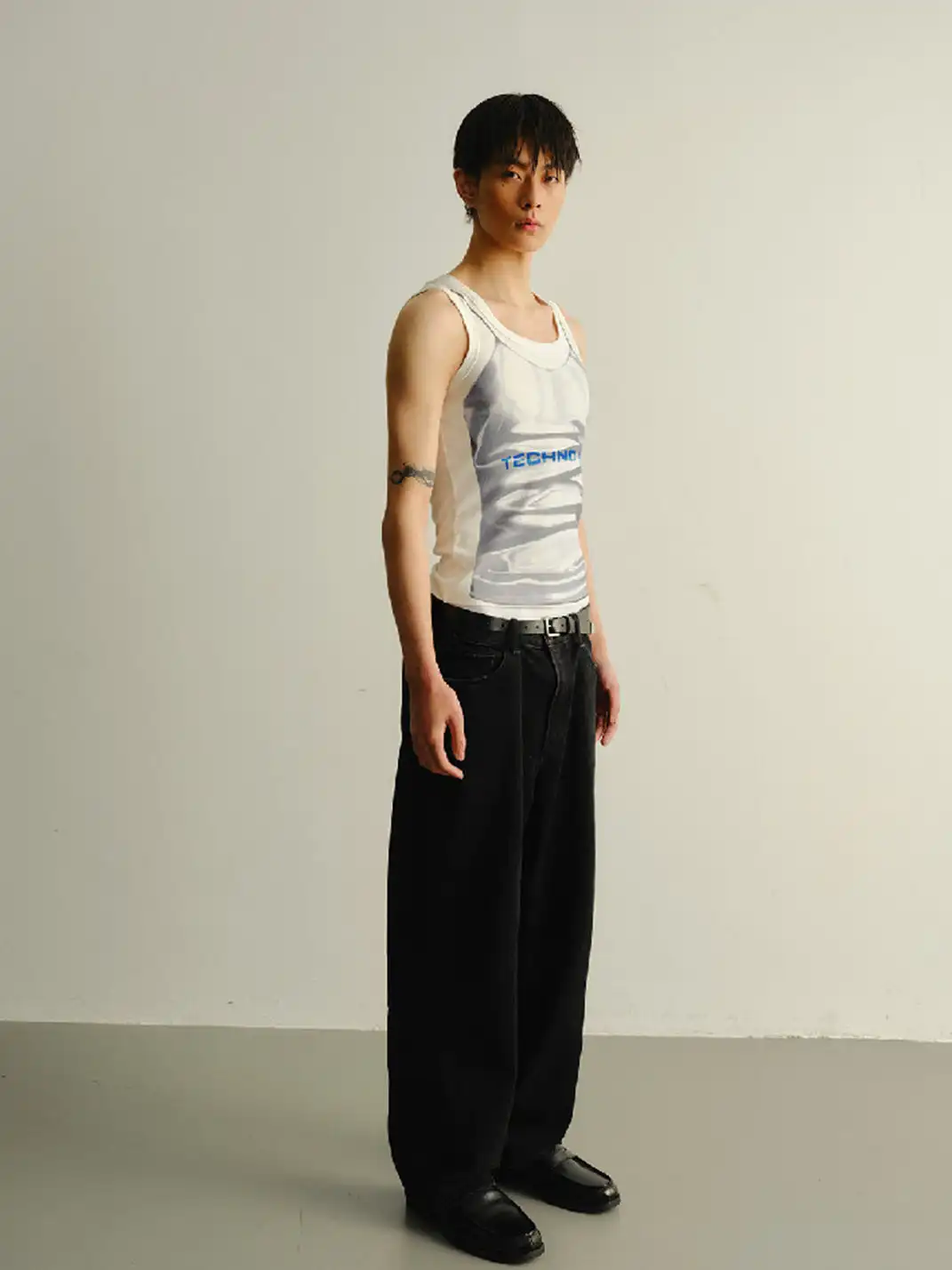 KADAKADA | Technoboy Print Ribbed Tank Top