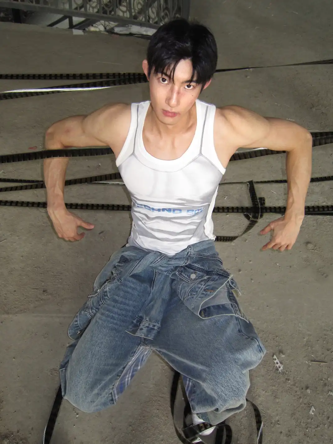 KADAKADA | Technoboy Print Ribbed Tank Top