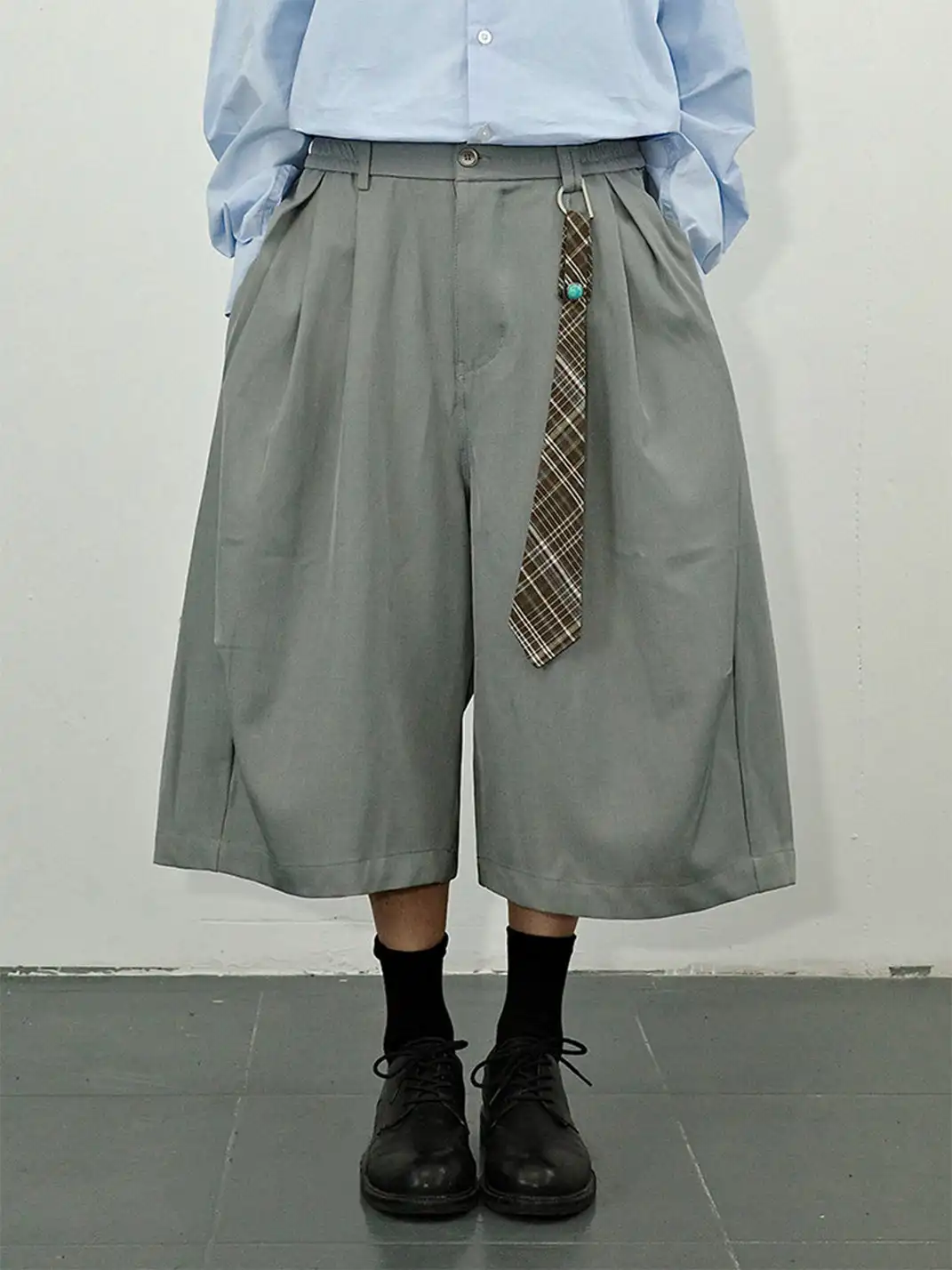 GULUWO | Vintage Casual Wide-Leg Cropped 7/8 Pants