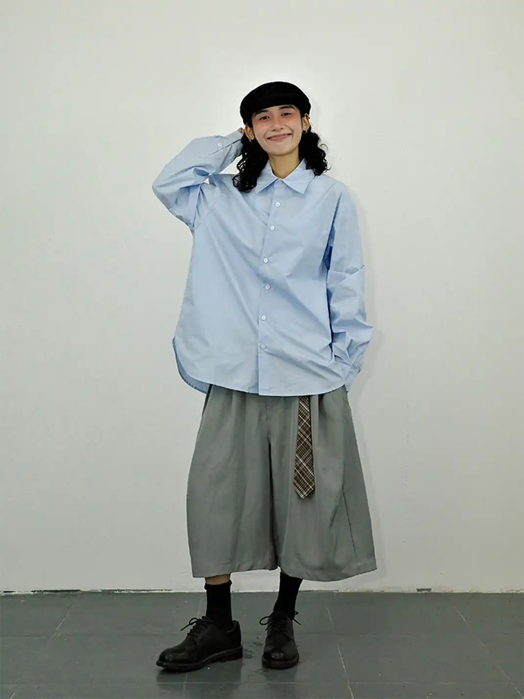GULUWO | Vintage Casual Wide-Leg Cropped 7/8 Pants