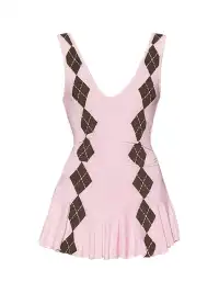 The NeverMore | Plaid Deep V Spaghetti Strap Dress