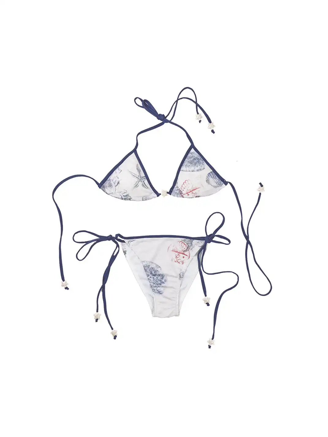 QSC | Shell Fossil Print High Stretch Breathable Bikini Set