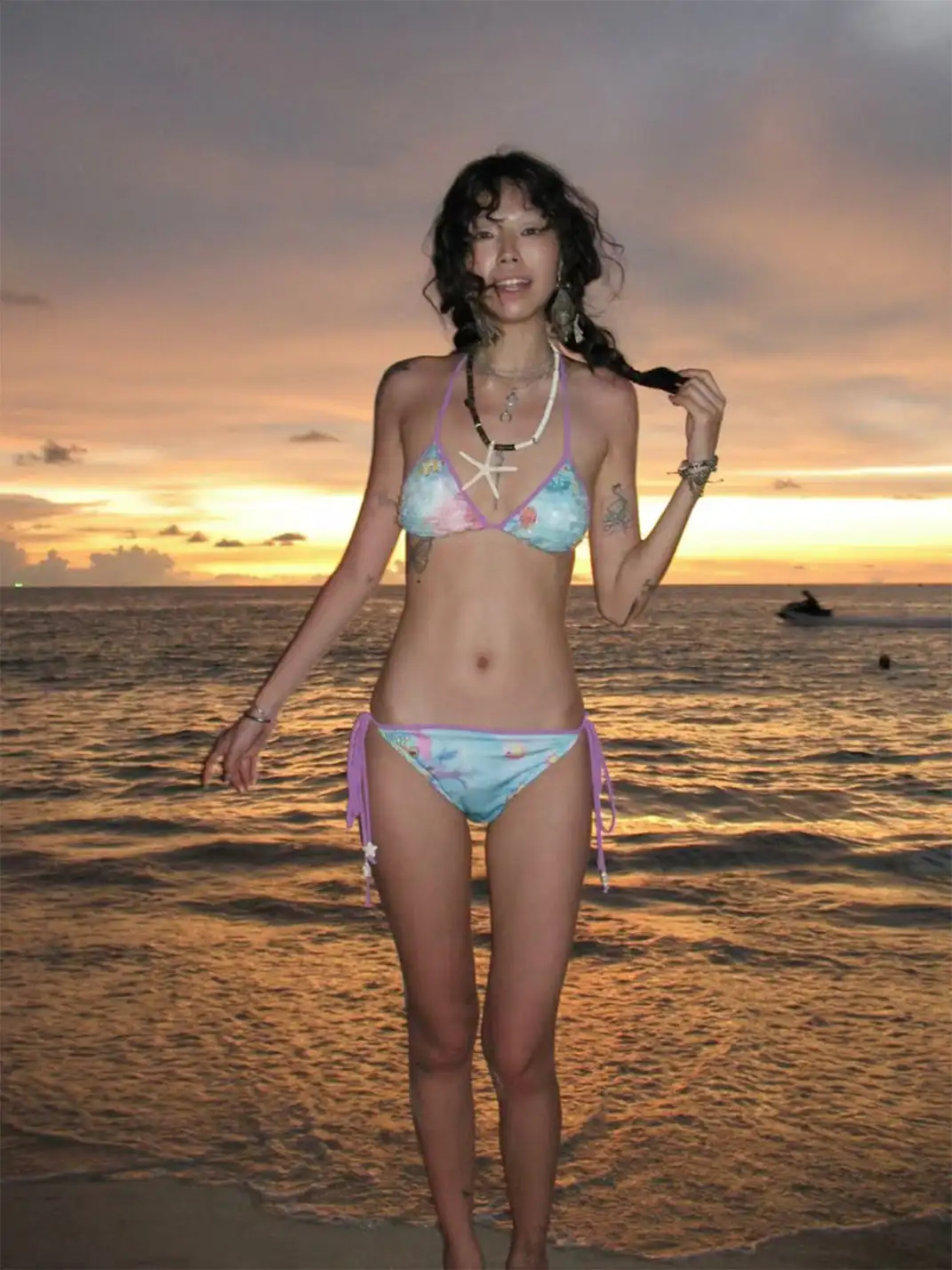 QSC | Shimmery Scale Coral Fish Print Bikini Set