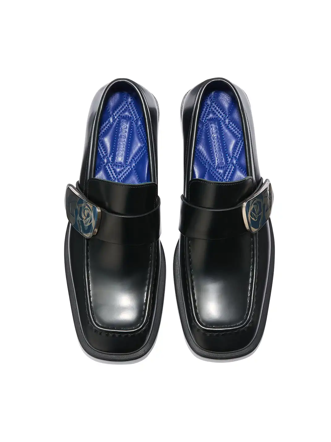 TAICHIISM | Contrast Color Rose Carved Loafers