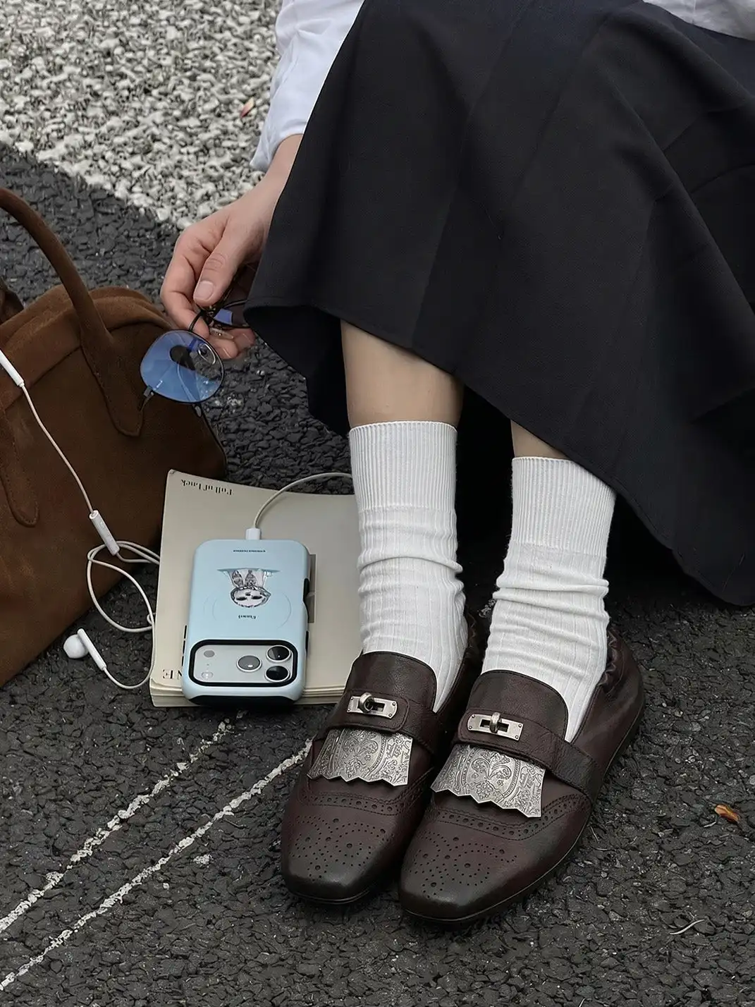 TAICHIISM | Detachable Metal Carved Monk Strap Shoes