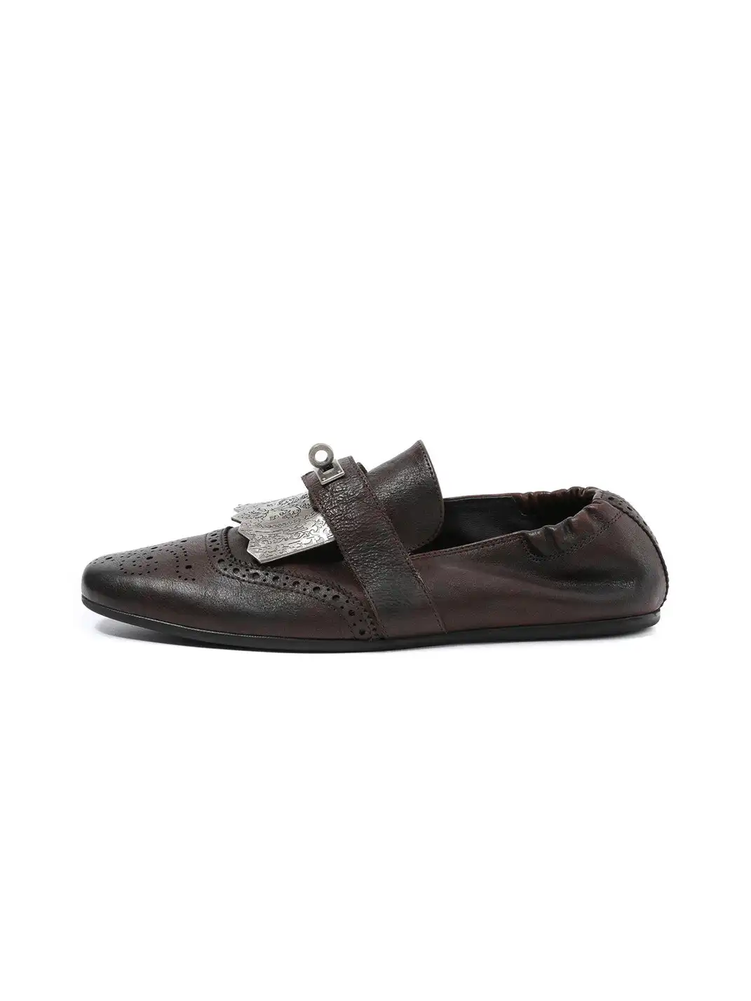 TAICHIISM | Detachable Metal Carved Monk Strap Shoes