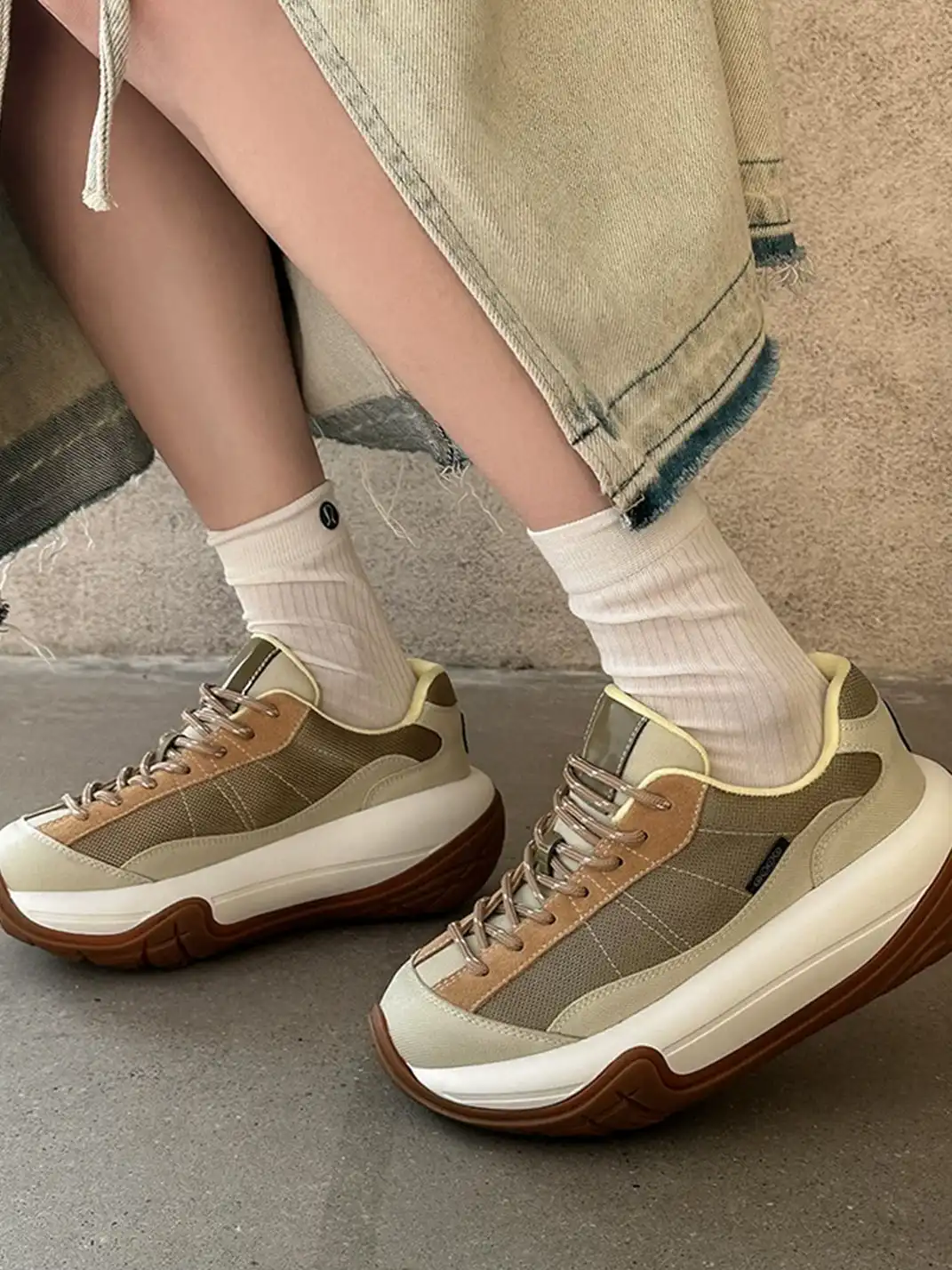 SGIRL | Color Block Platform Chunky Sneakers