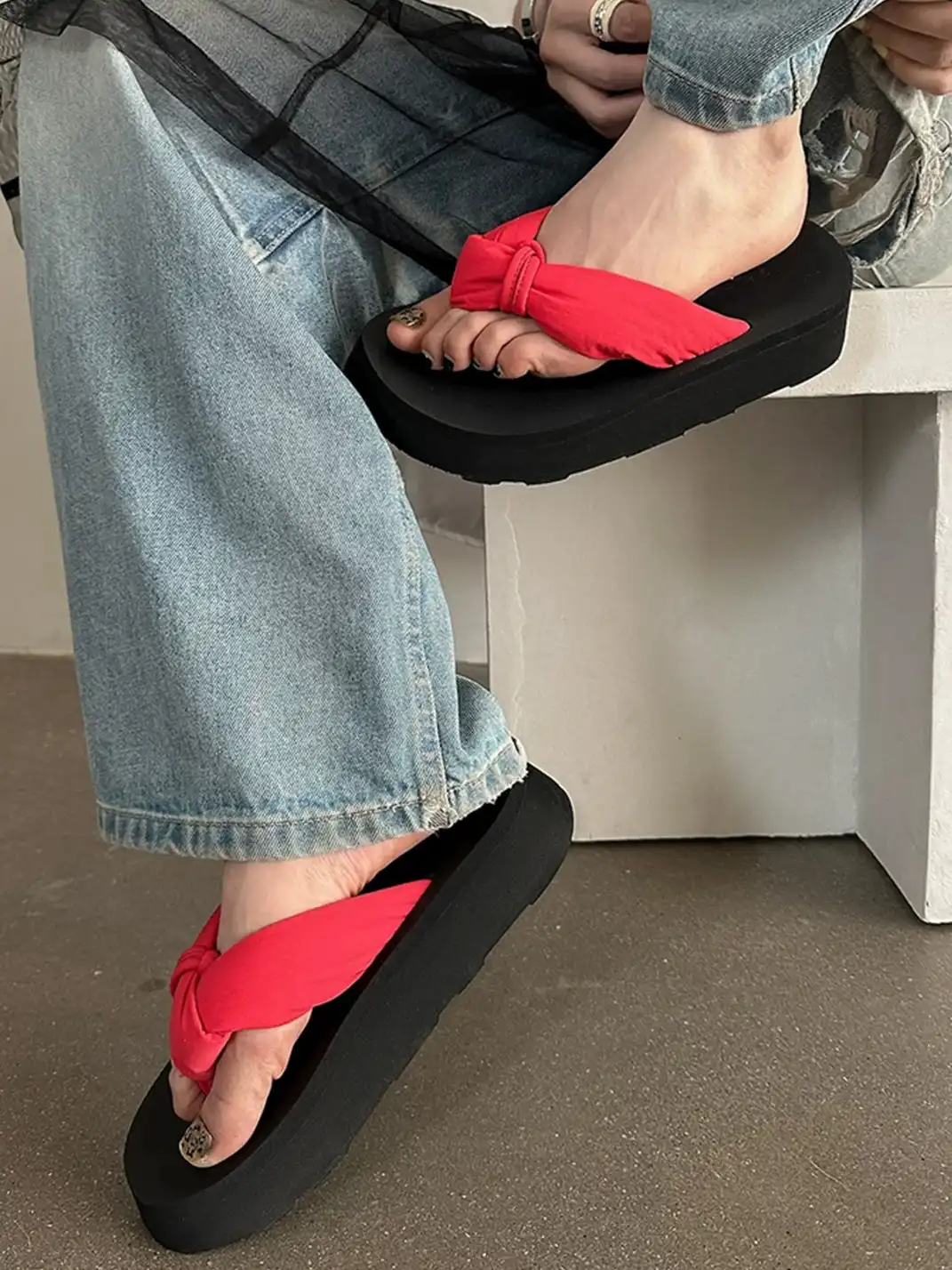 SGIRL | Platform Thong Flip Flops