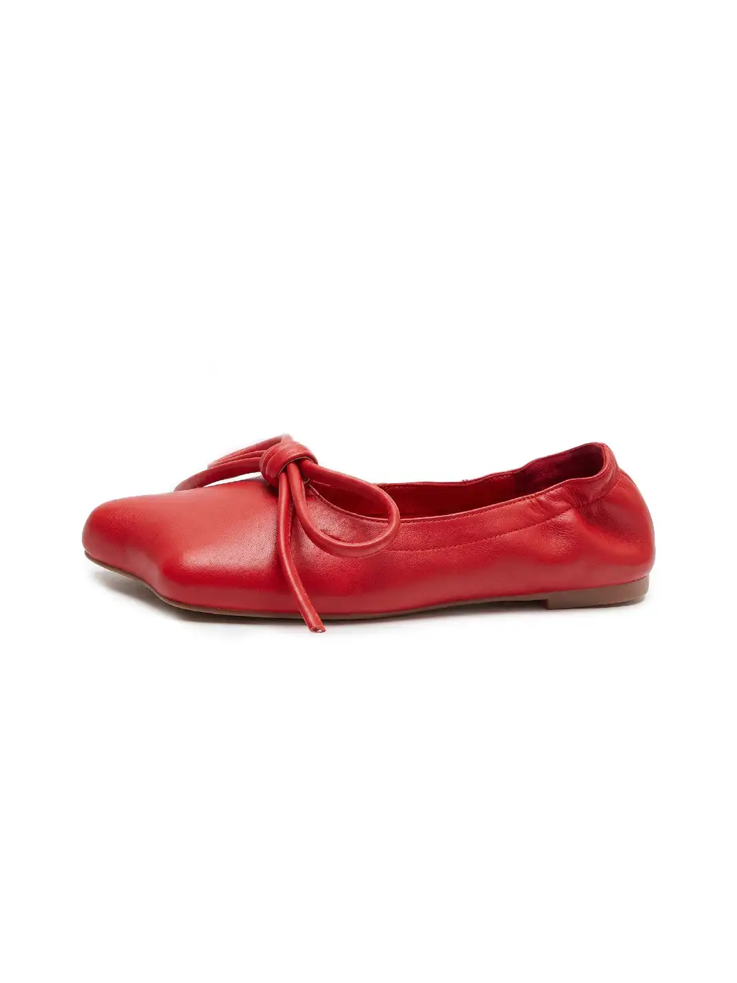 WENROO | Bow Apple Toe Slip-On Ballet Flats