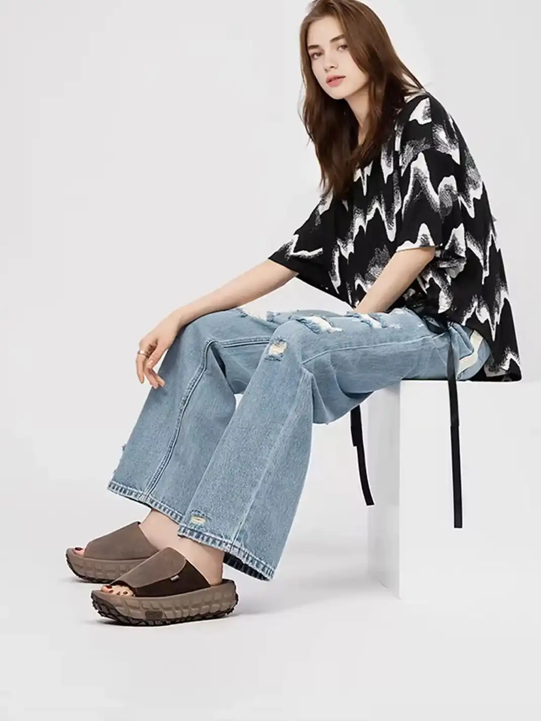 AUMU | Tire Platform Mule Slides