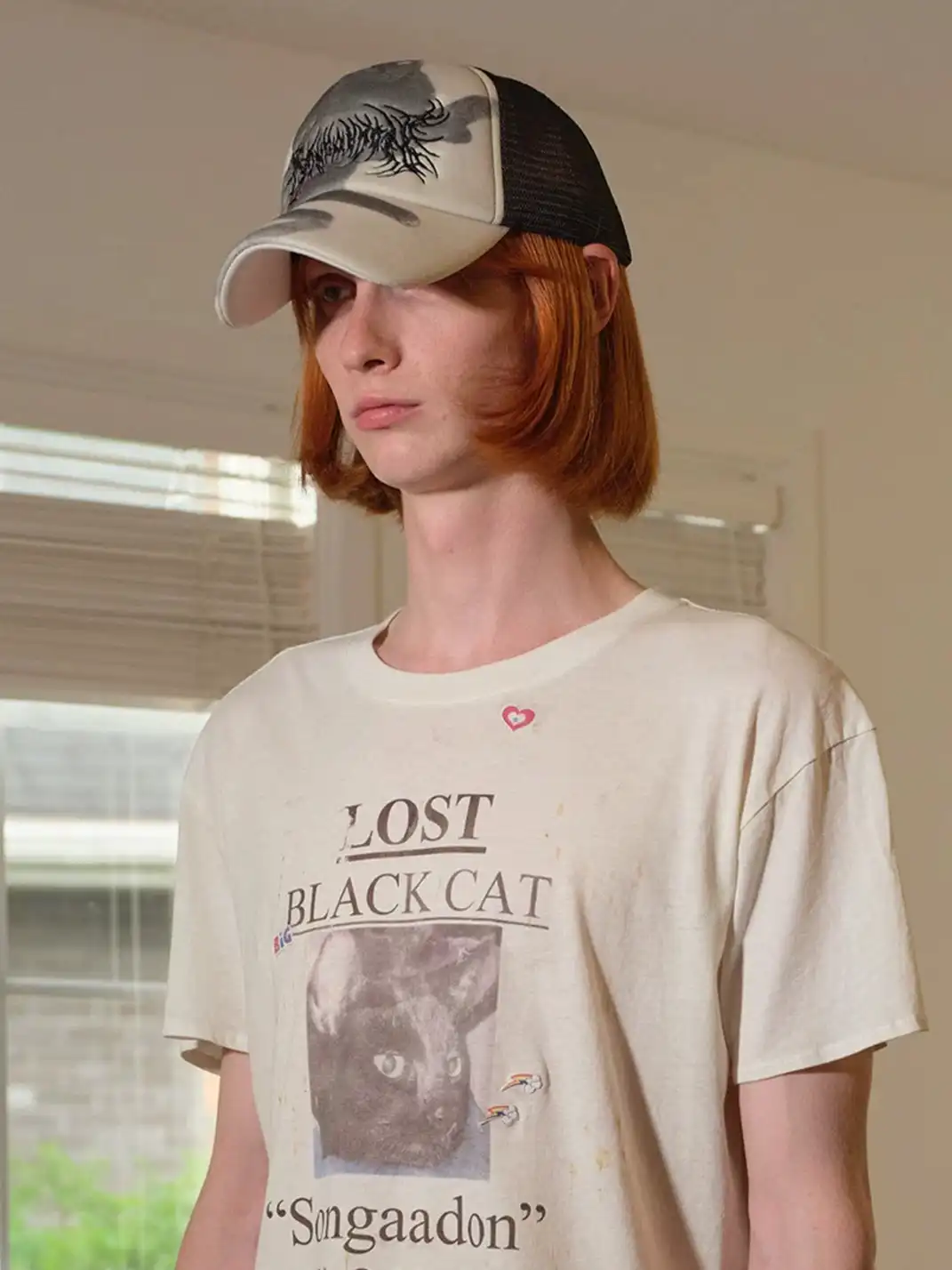 SONGAADON | Cyber Sigil Cat Trucker Cap