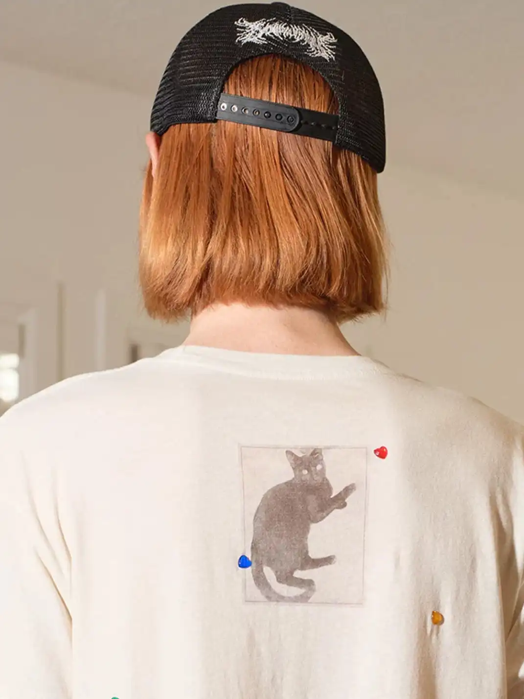 SONGAADON | Cyber Sigil Cat Trucker Cap