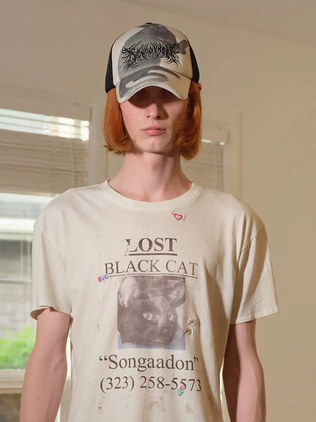 SONGAADON | Cyber Sigil Cat Trucker Cap