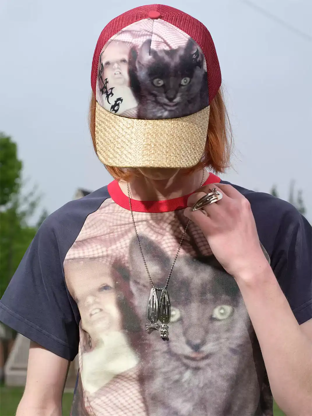 SONGAADON | Cradle Cat Knitted Hat