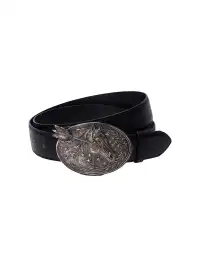 Tiesake | White Brass Horse Head Belt