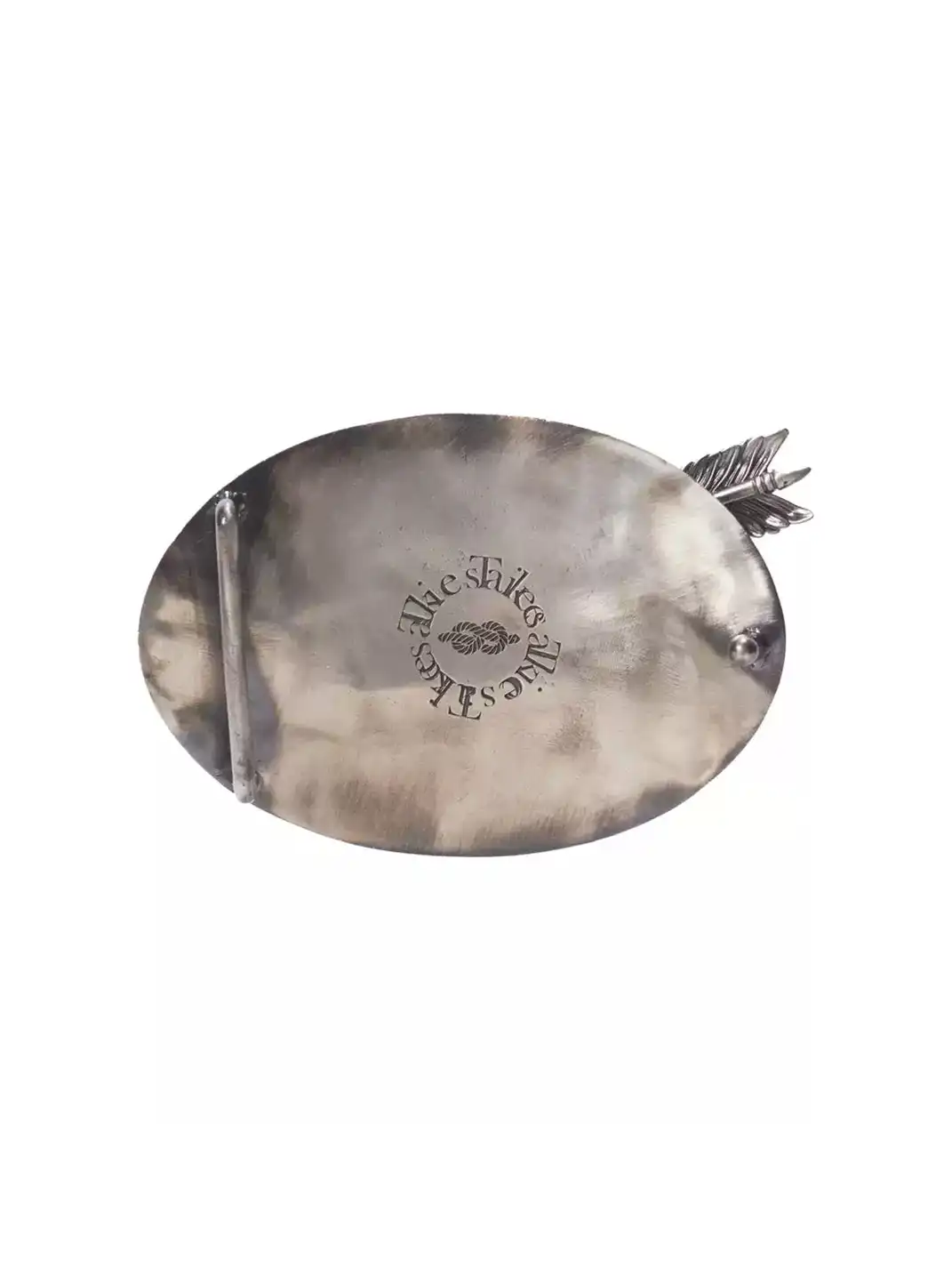 Tiesake | White Brass Horse Head Belt