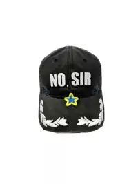 CHAI | Slogan Embroidered Washed Cap