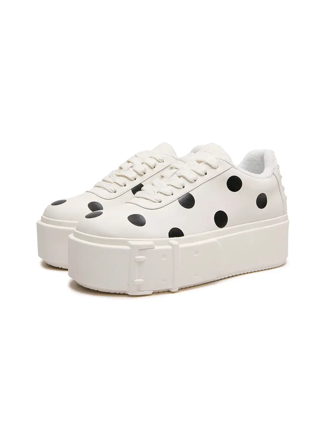 LeStream | Polka Dot Buckle Casual Shoes