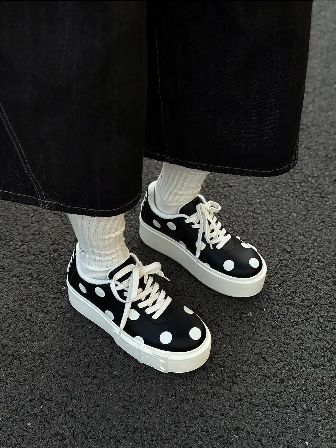 LeStream | Polka Dot Buckle Casual Shoes