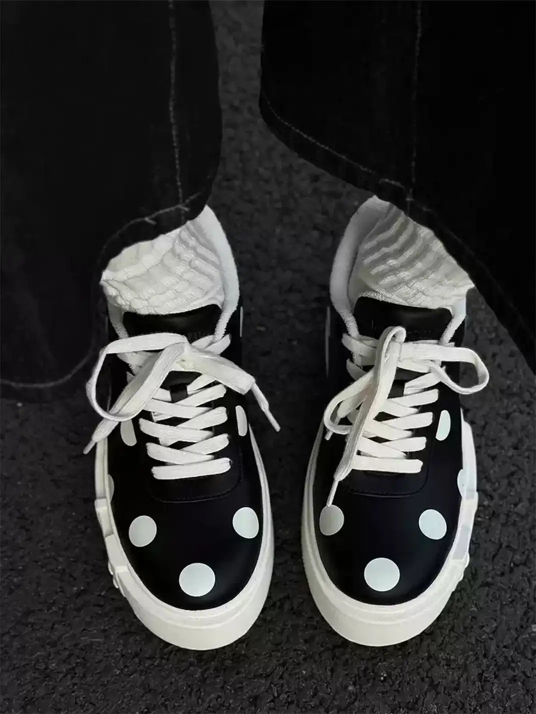 LeStream | Polka Dot Buckle Casual Shoes