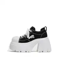 FYSPR | Wing Logo Canvas Chunky Platform Sneakers