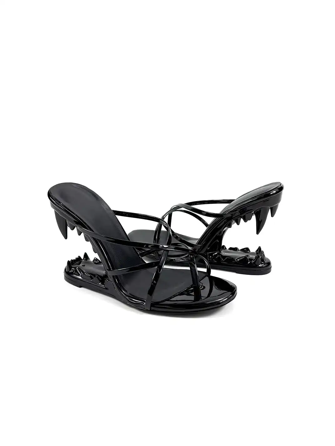 Dolly Bae | Strappy Teeth Heel Sandals