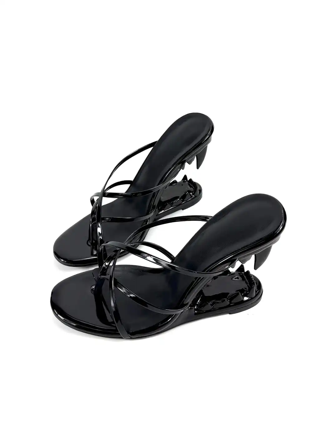 Dolly Bae | Strappy Teeth Heel Sandals