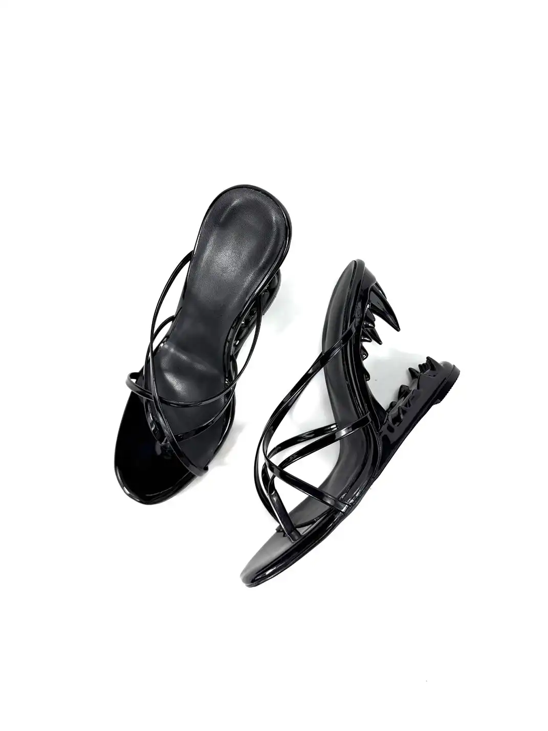 Dolly Bae | Strappy Teeth Heel Sandals