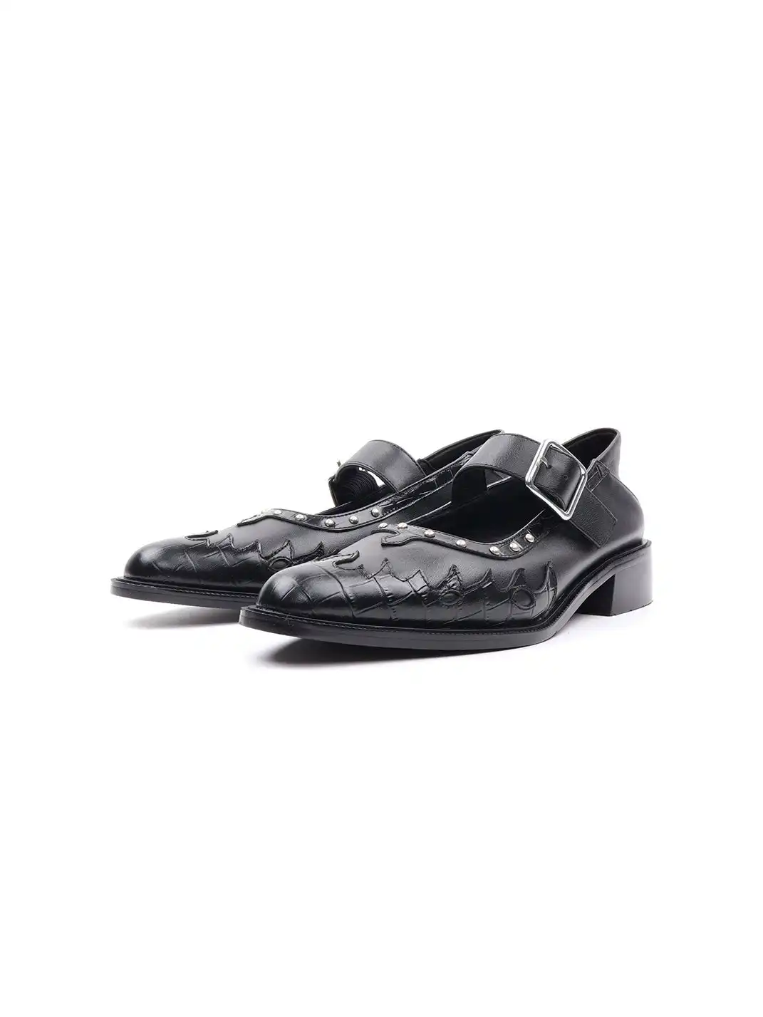 Asthershop | Pointed Toe One-Strap Mary Jane Flats
