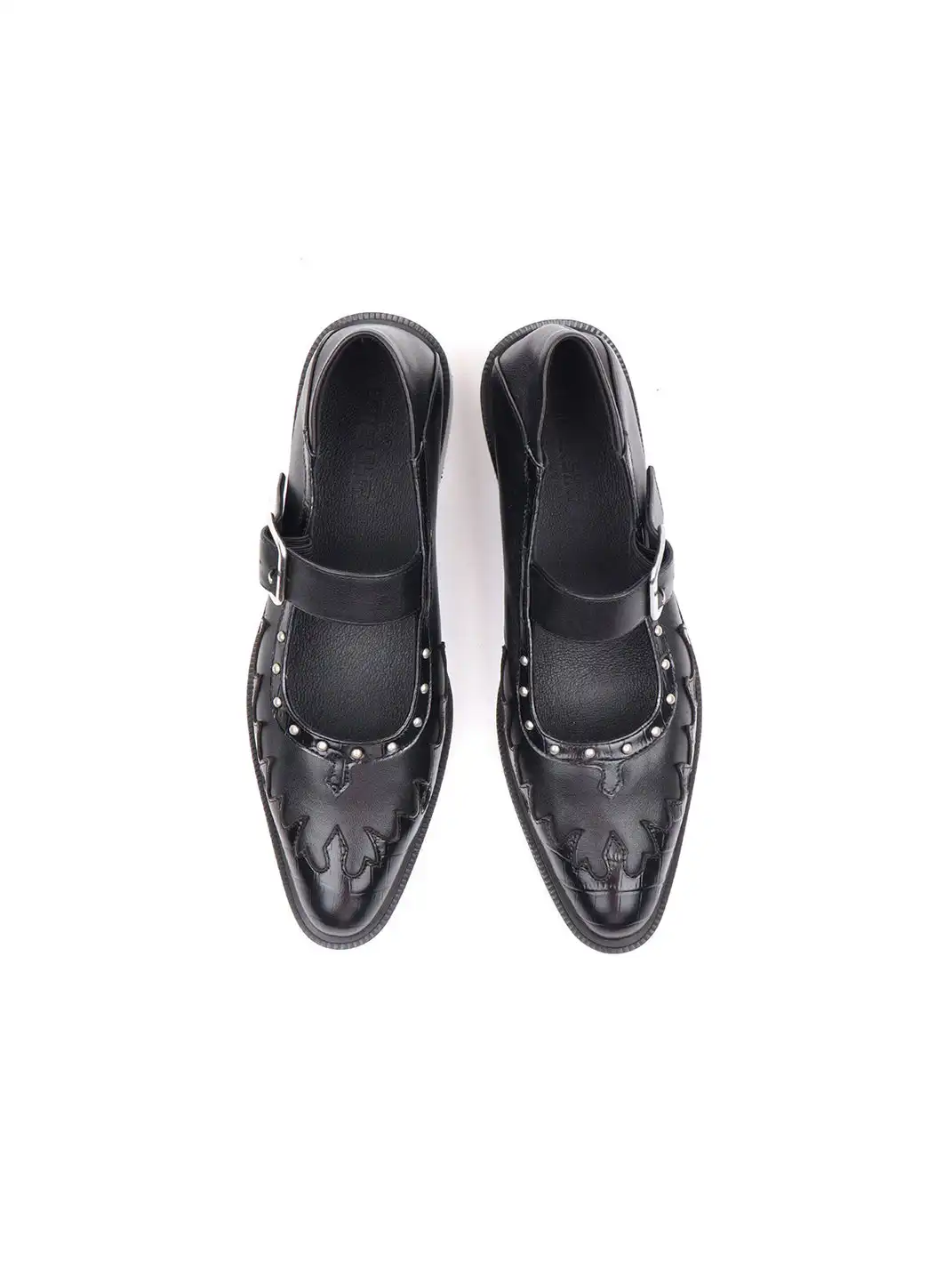 Asthershop | Pointed Toe One-Strap Mary Jane Flats