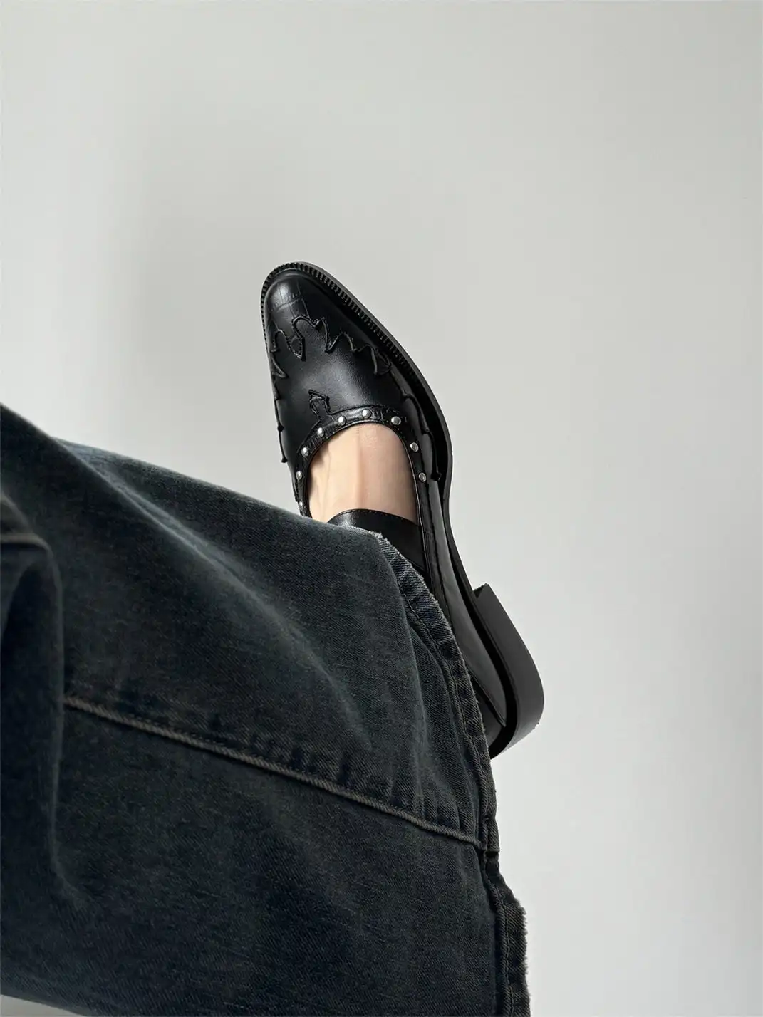Asthershop | Pointed Toe One-Strap Mary Jane Flats